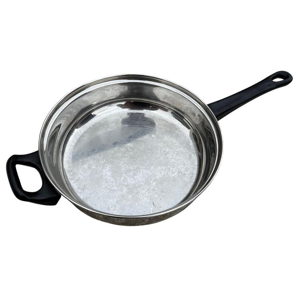BrylaneHome Brylane Home 10" Skillet Cookware Stainless Pan Saucepan w/ handle